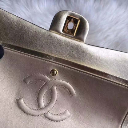 1112 Gold Medium Size 2.55 Lambskin Leather Flap Bag