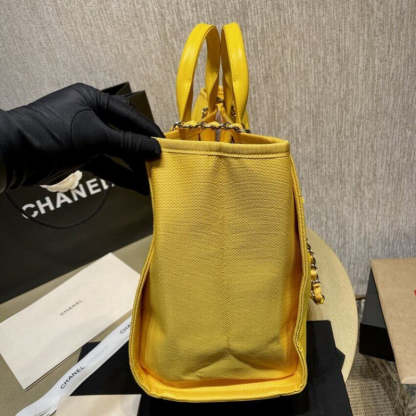21S Deauville Orange Yellow Large Shopping Bag A66941