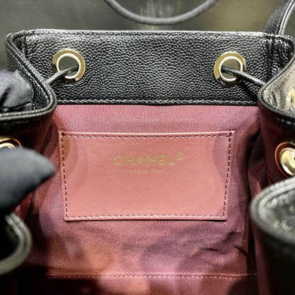 Business Affinity Mini Backpack in Black Caviar AS3530