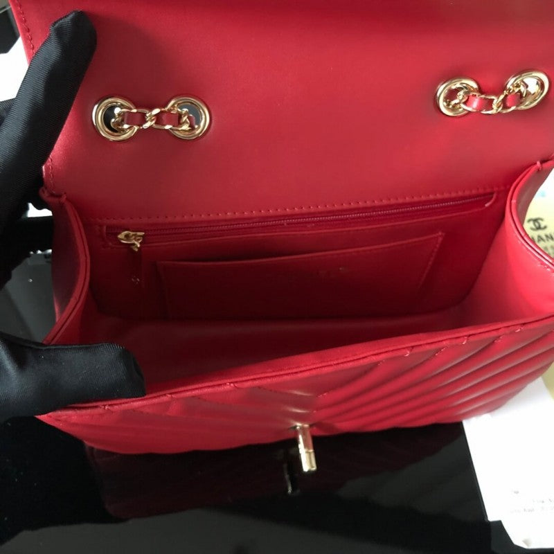 Calfskin Mini Flap Bag A91586