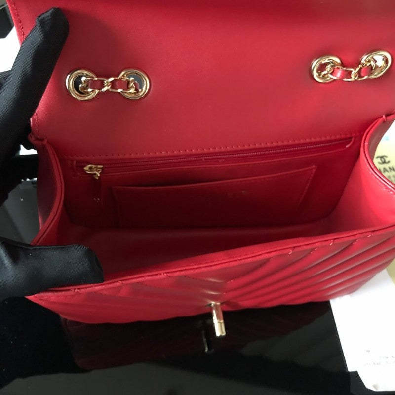 Calfskin Mini Flap Bag A91586