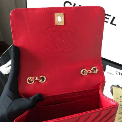 Calfskin Mini Flap Bag A91586