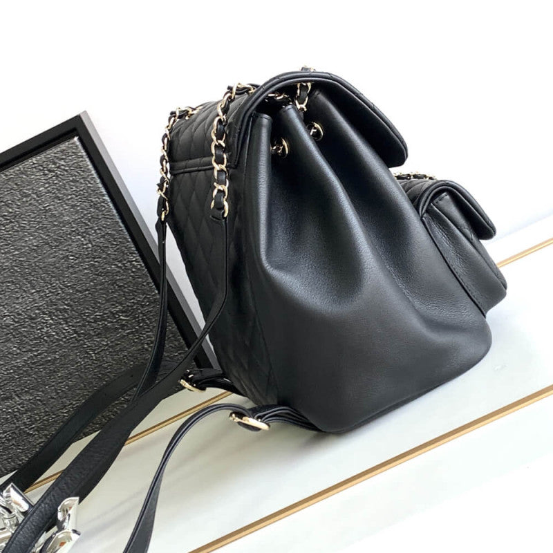 Calfskin Quilted Medium Duma Backpack AS3618