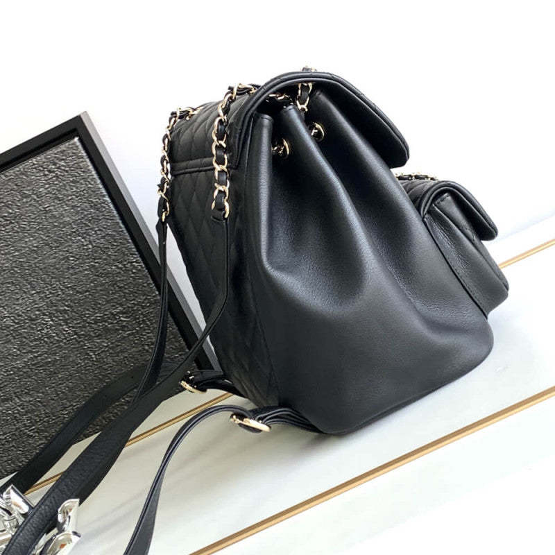 Calfskin Quilted Medium Duma Backpack AS3618