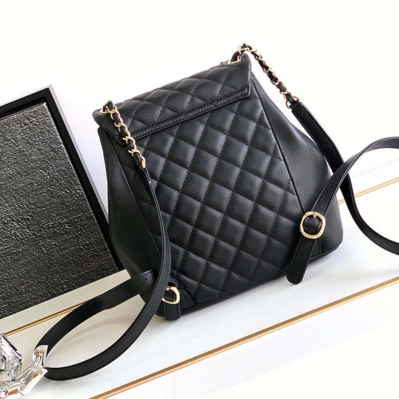 Calfskin Quilted Medium Duma Backpack AS3618