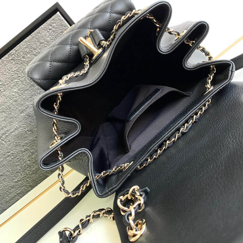 Calfskin Quilted Medium Duma Backpack AS3618