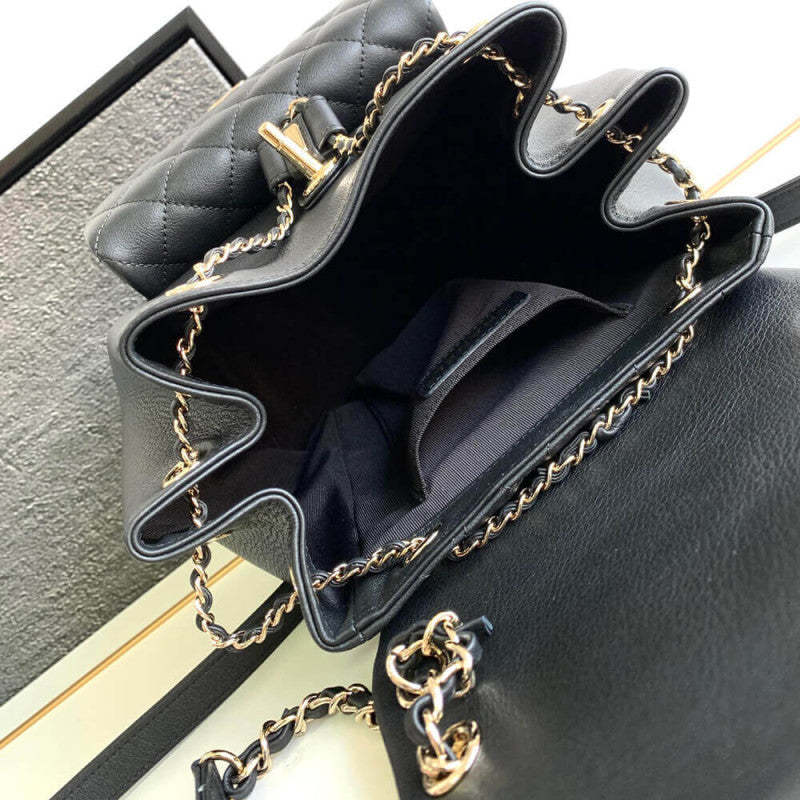 Calfskin Quilted Medium Duma Backpack AS3618