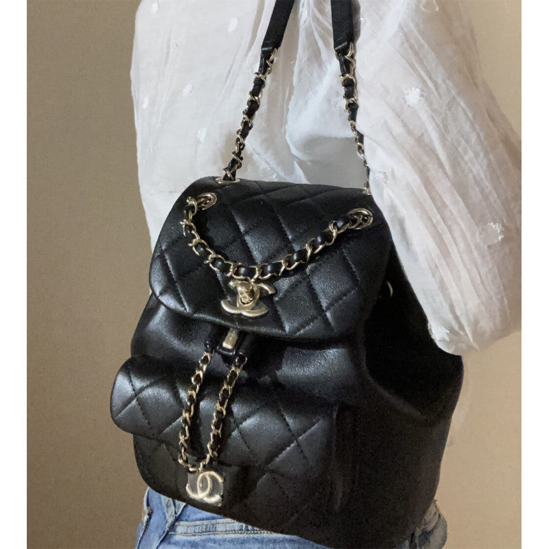 Calfskin Quilted Medium Duma Backpack AS3618