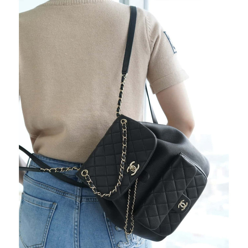 Calfskin Quilted Medium Duma Backpack AS3618