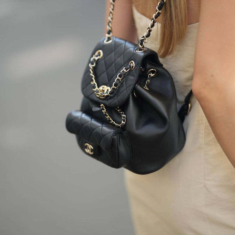 Calfskin Quilted Medium Duma Backpack AS3618