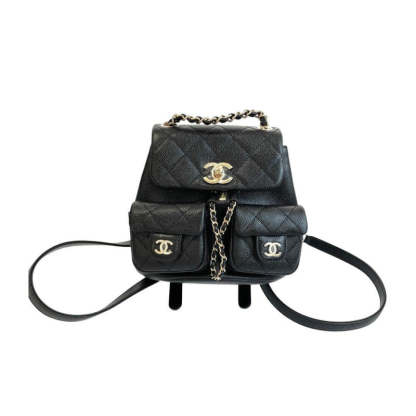 Mini Duma Backpack Caviar Calfskin Black AS3787