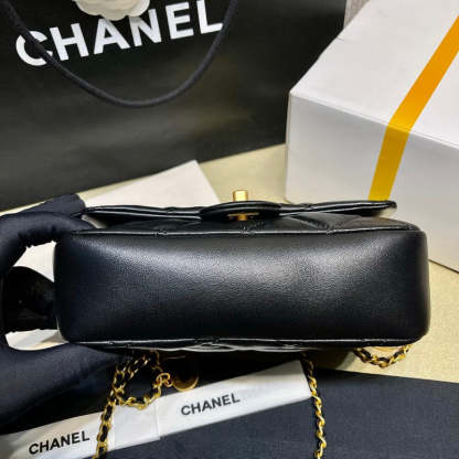 Mini Flap Bag 20cm Heart Chain AS3457