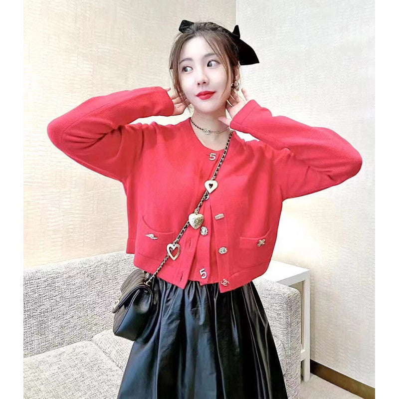 Mini Flap Bag 20cm Heart Chain AS3457