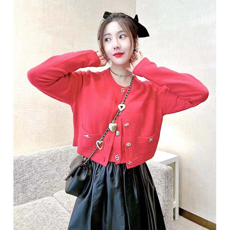 Mini Flap Bag 20cm Heart Chain AS3457