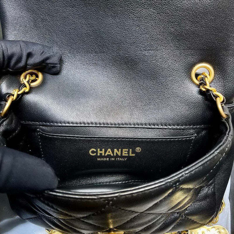 Mini Flap Bag Heart Chain AS3456