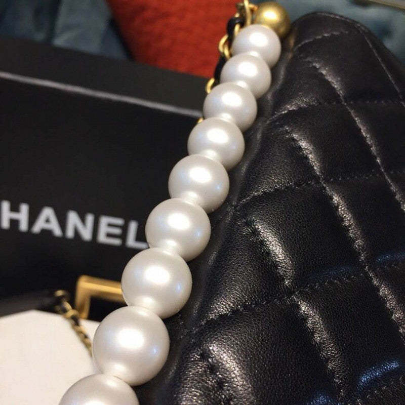 Pearl Chain Flap Bag  AS0585
