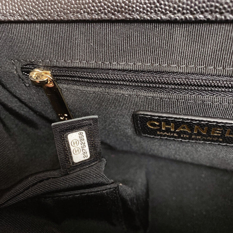 Quilted Caviar Leather Small Business Affinity Bag A93749