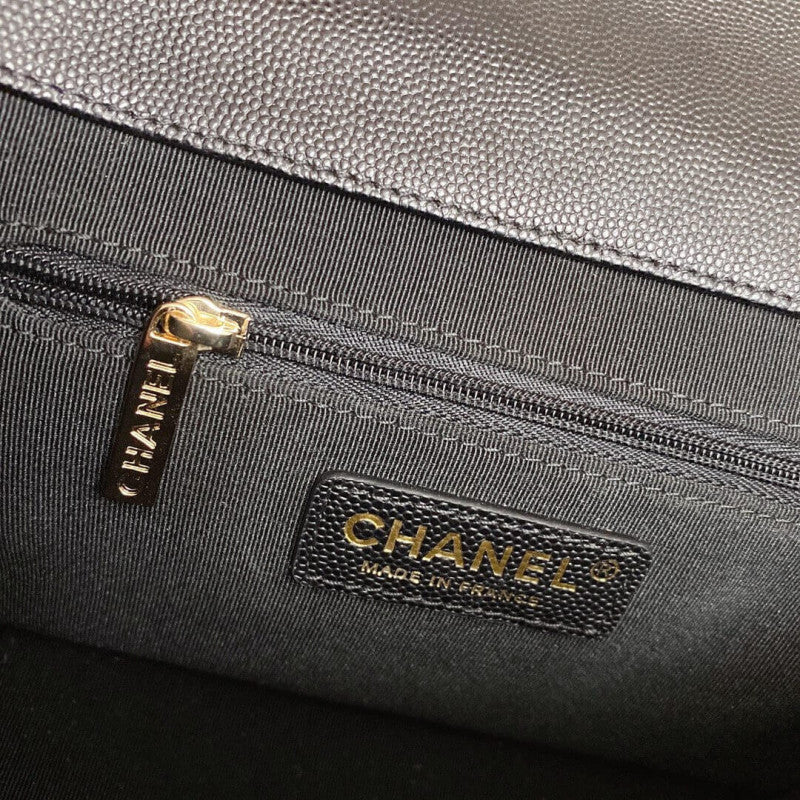 Quilted Caviar Leather Small Business Affinity Bag A93749