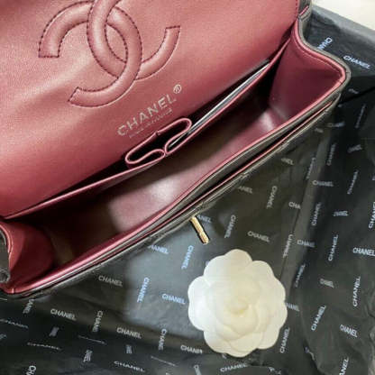 Small Classic Double Flap Bag A01113 in Lambskin