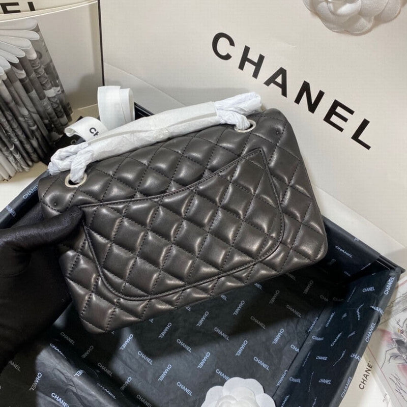 Small Classic Double Flap Bag A01113 in Lambskin