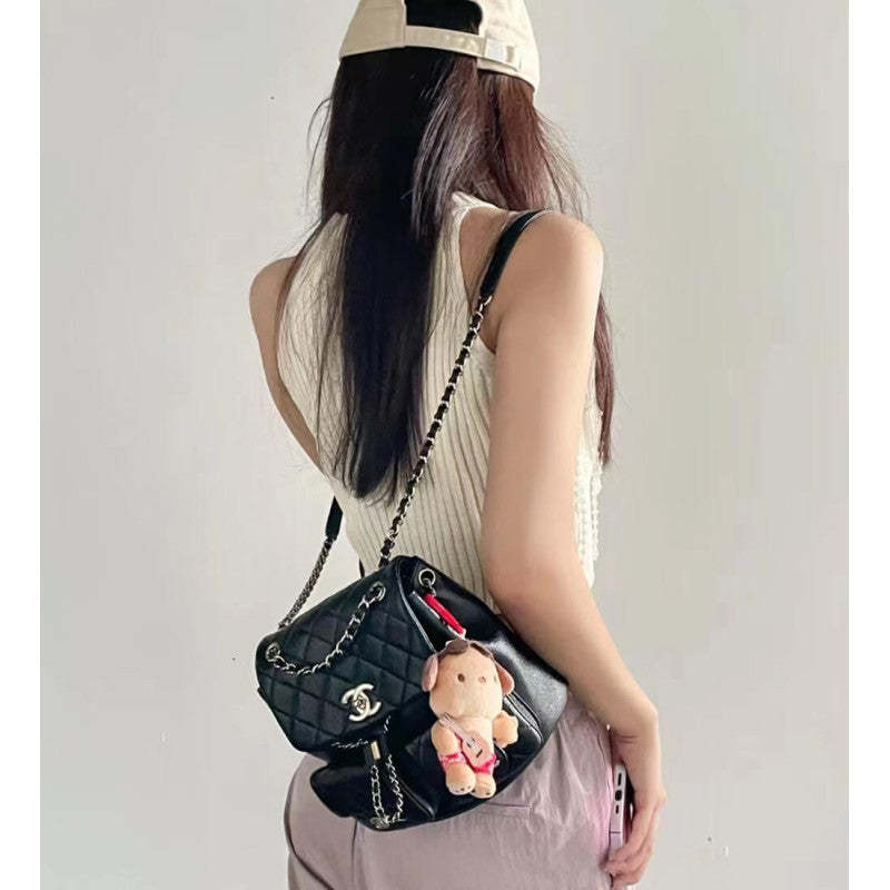 Small Duma Backpack Quilted Calfskin AS3860