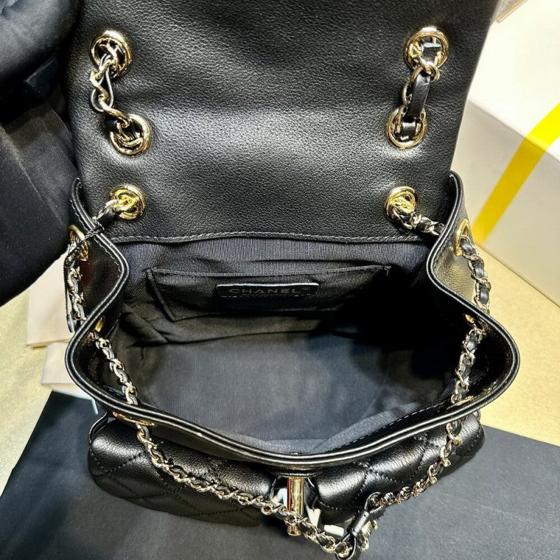 Small Duma Backpack Quilted Calfskin AS3860