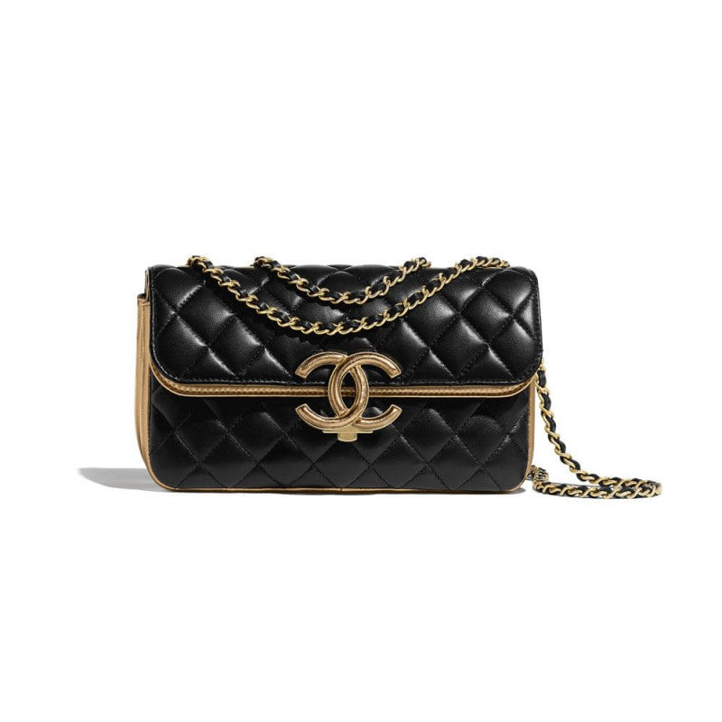 Small Flap Bag A57275 Black/Gold