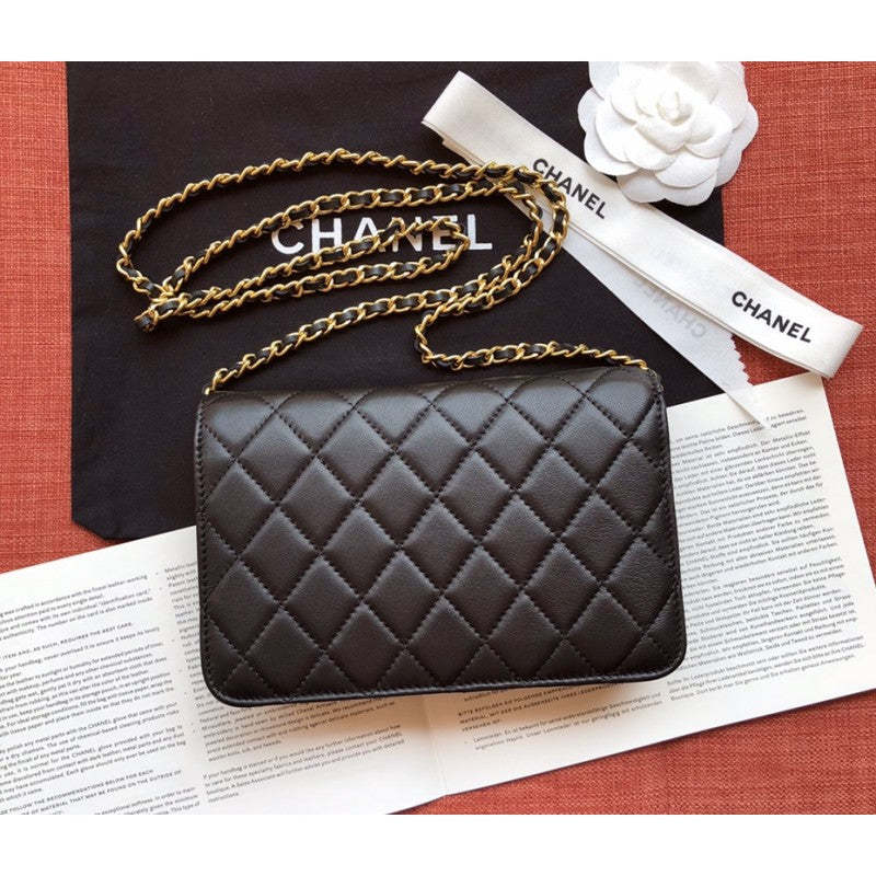 Small Flap Bag A57275 Black/Gold