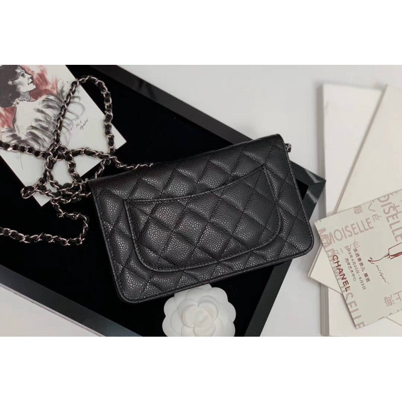 Wallet on Chain Caviar Gold Hardware Bag 528725