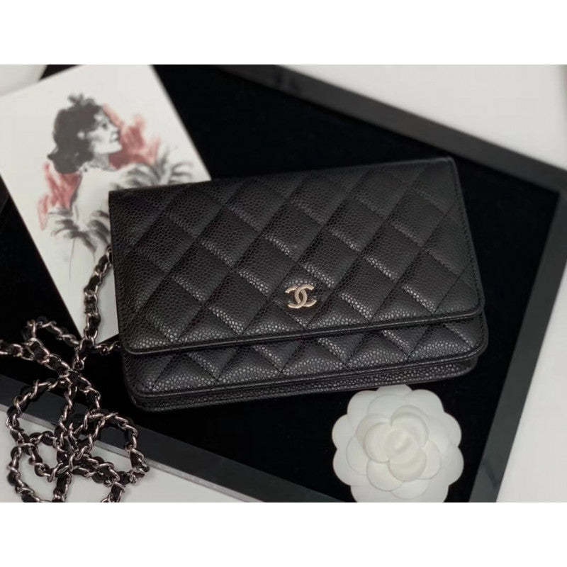 Wallet on Chain Caviar Gold Hardware Bag 528725