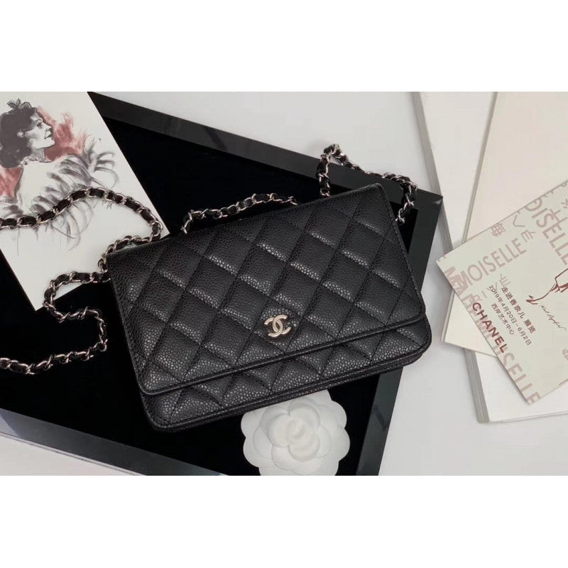 Wallet on Chain Caviar Gold Hardware Bag 528725