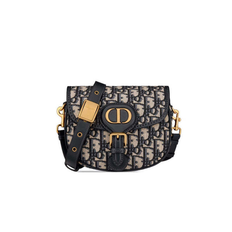 Small Bobby Bag in Blue Oblique Jacquard M9317