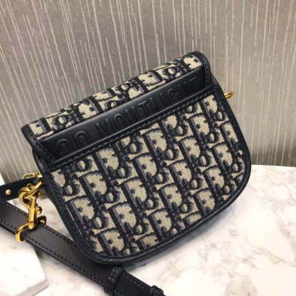 Small Bobby Bag in Blue Oblique Jacquard M9317