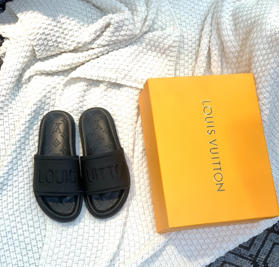LUV WOMEN’S POOL PILLOW FLAT COMFORT MULE BLACK