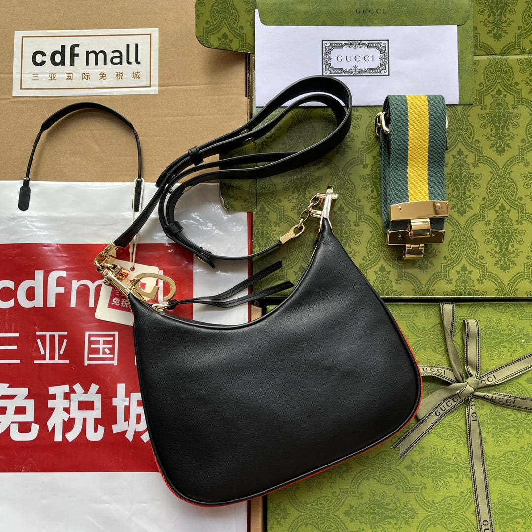 gg Atache Small Shoulder Bag White For Women, Women&#8217;s Bags 9in/23cm gg  ‎699409 UXWBG 1037