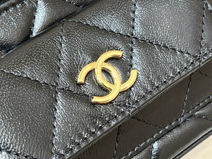 ChanelVanity Bag With Strap Black For Women, Women&#8217;s Bags 6.6in/17cm AP3017 B09208 94305