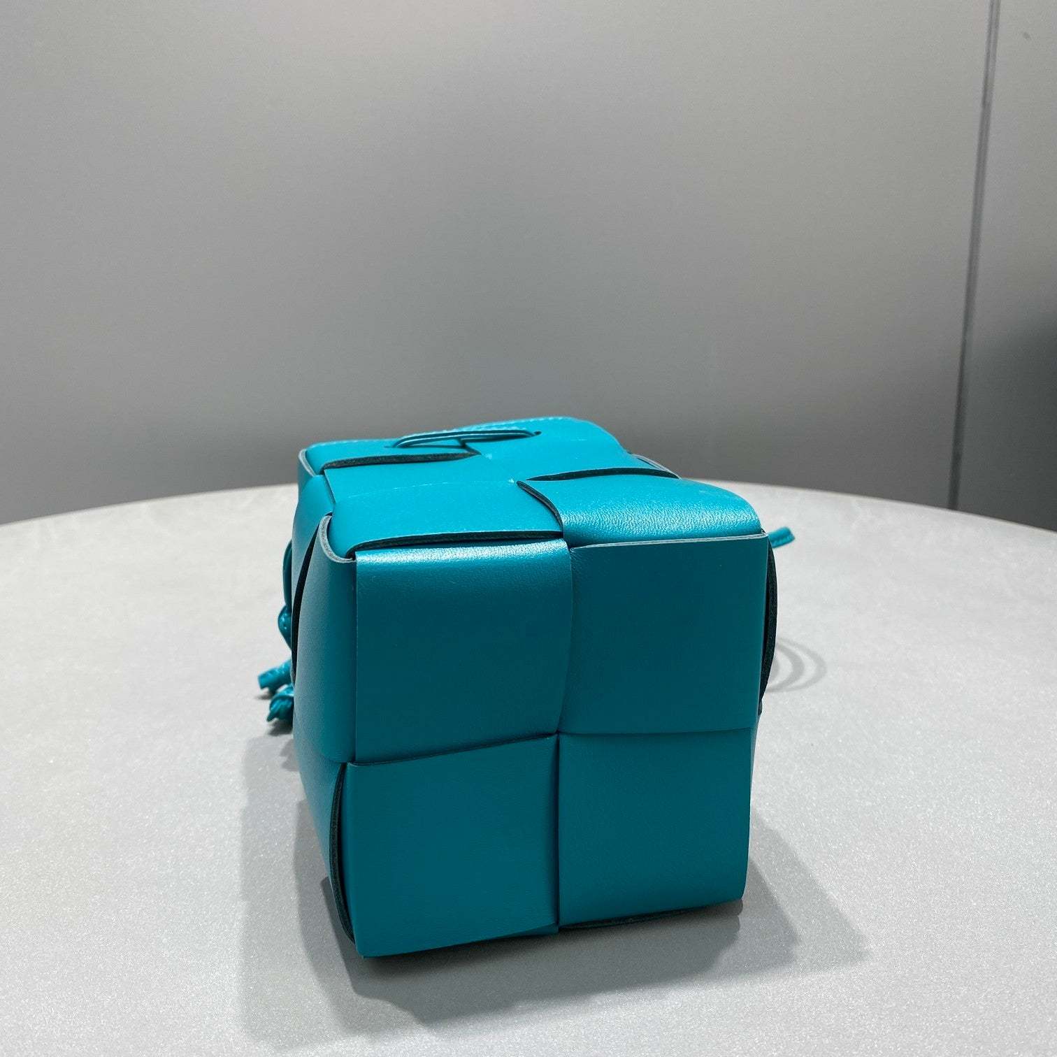 BV Mini Cassette Bucket Bag Blue, For Women, Bags 5.5in/14cm