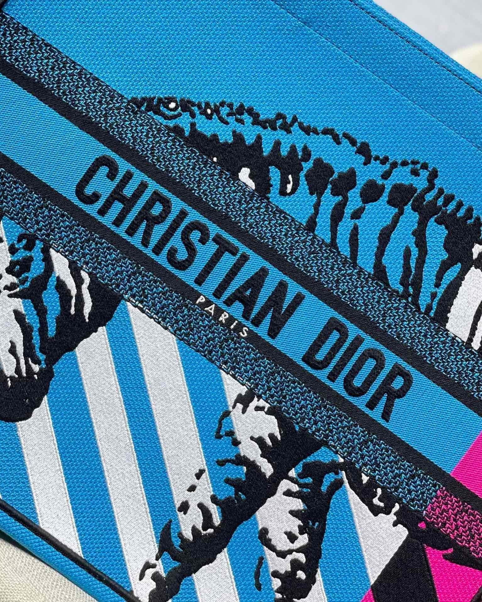 DI Large Book Tote Blue And Pink, For Women, Women’s Handbags 16.5in/42cm CD