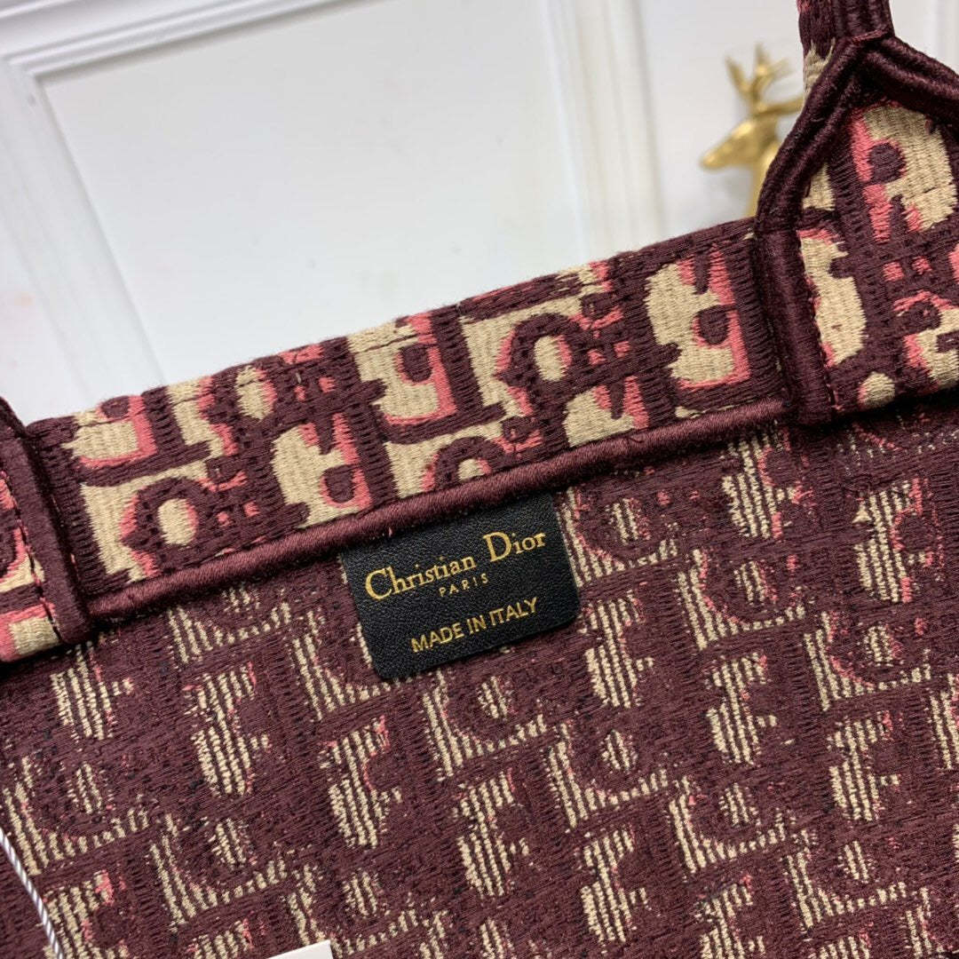 DI Large Book Tote Brown For Women 16.5in/42cm CD M1286ZRIW