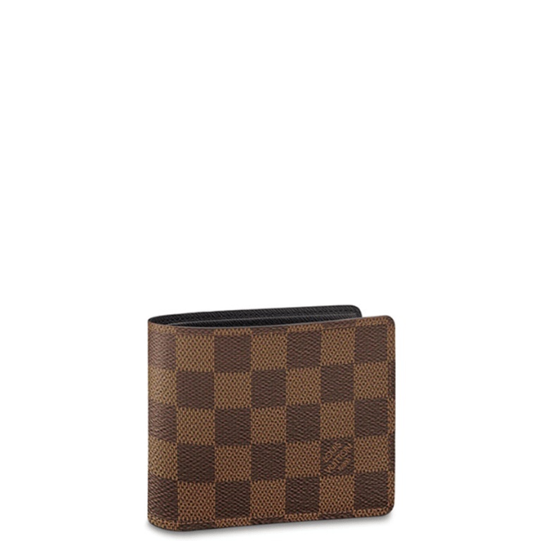 LOUIS VUITTON DAMIER BROWN COATED CANVAS 11CM N60053