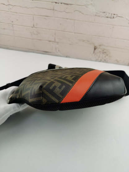 FI Belt Bag Khaki/Orange For Men, Men’s Bags 18.1in/46cm FF 7VA434