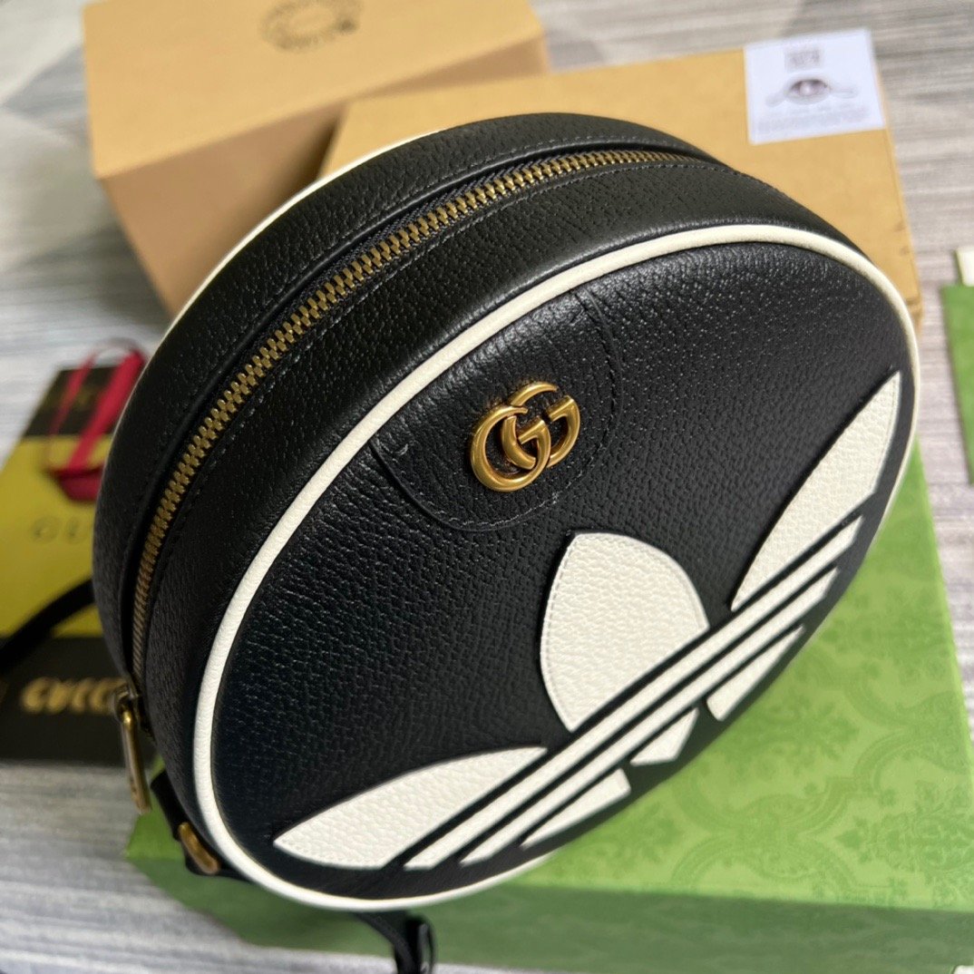 gg x Adidas Ophidia Shoulder Bag Black For Women, Women’s Bags 8.6in/22cm gg 