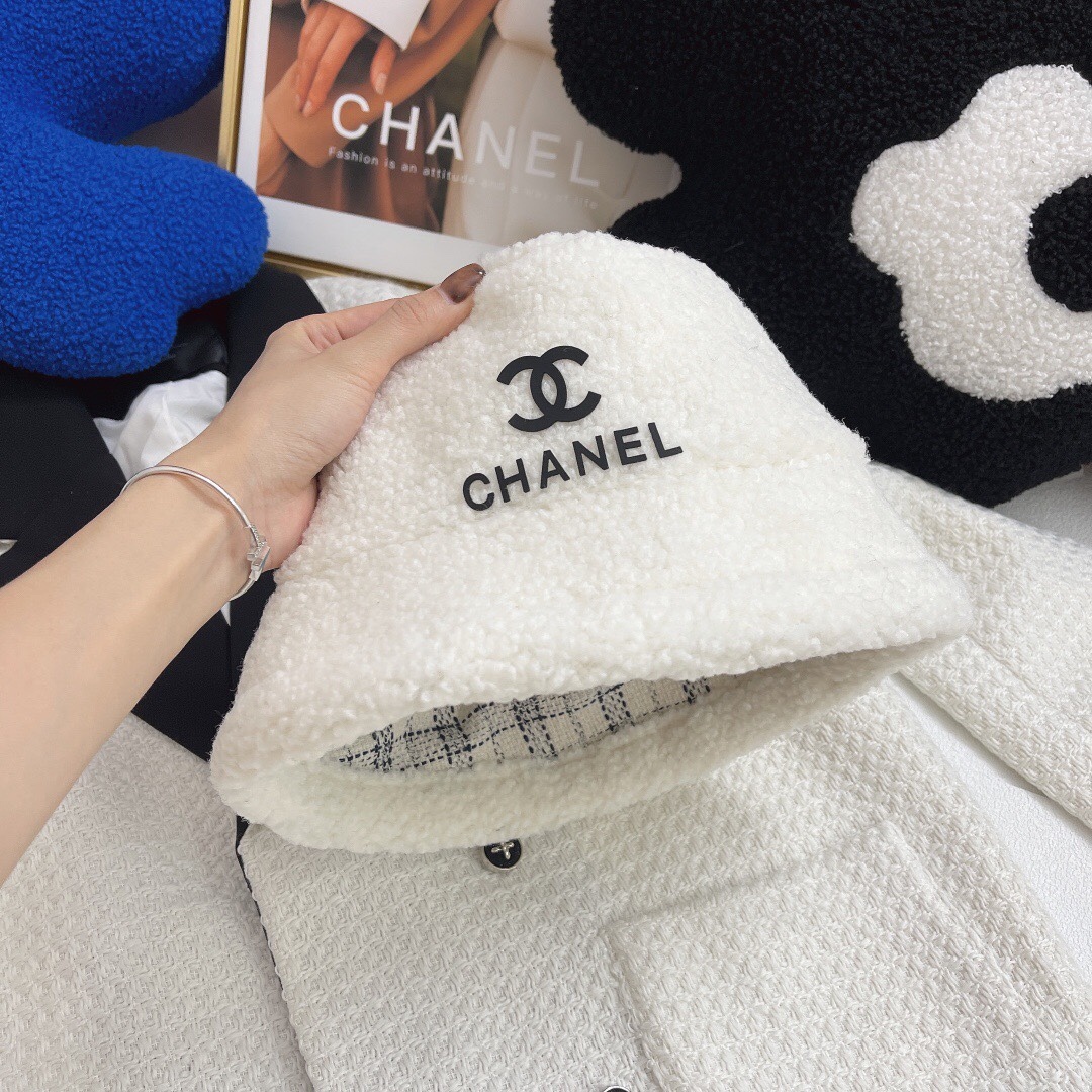 CC CC DOULBLE SIDE FLUFFY x FANTASY TWEED WHITE
