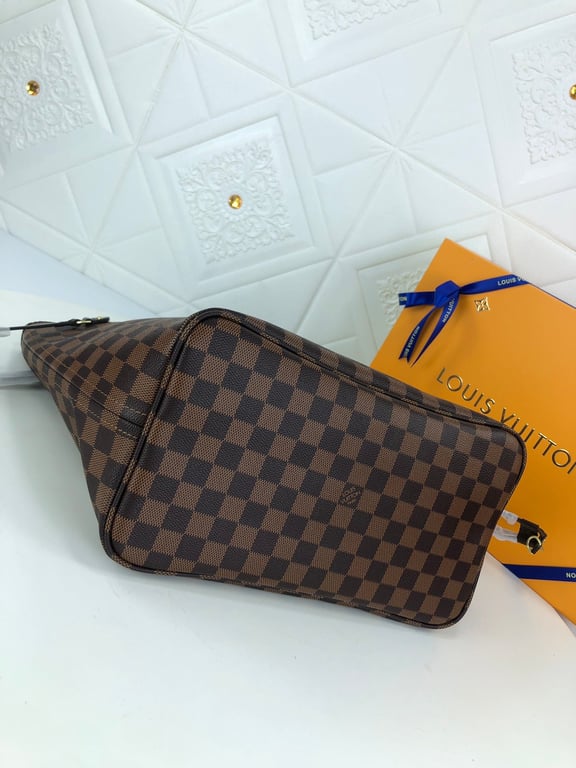 LUV DAMIER EBENE NEVERFULL PM BROWN AND LIGHT PINK 29CM N41359