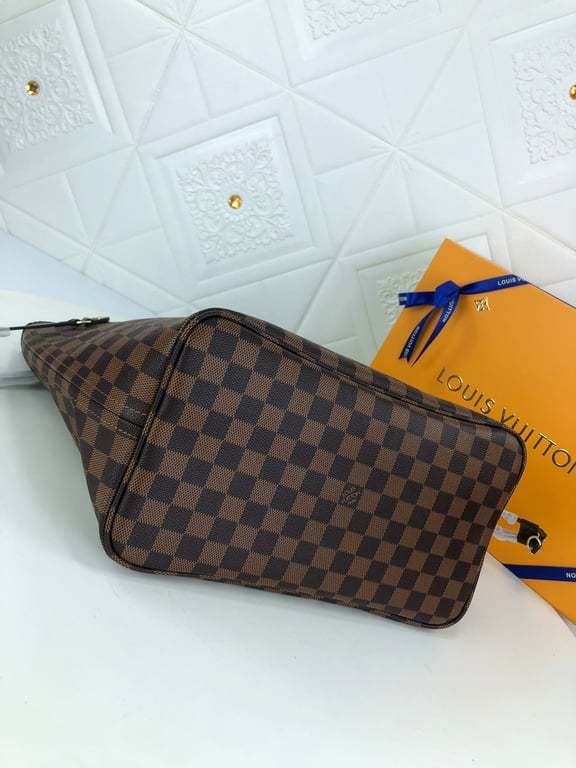 LUV DAMIER EBENE NEVERFULL PM BROWN AND LIGHT PINK 29CM N41359