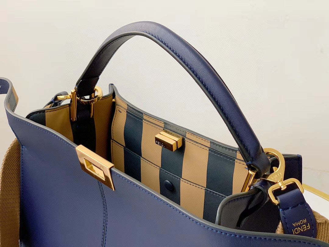 FI Peekaboo X-Lite Tote Medium Dark Blue Bag For Woman 30cm/12in