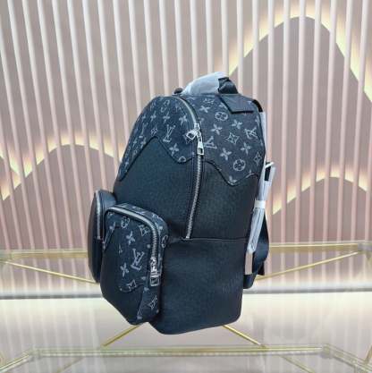 LUV BACKPACK MULTIPOCKET BLACK MONOGRAM DENIM AND TAURILLON LEATHER 42CM M45973