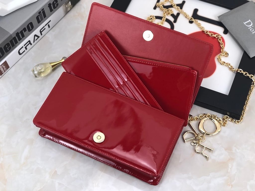 dir LADY POUCH CHERRY RED S0204OVRB_M323