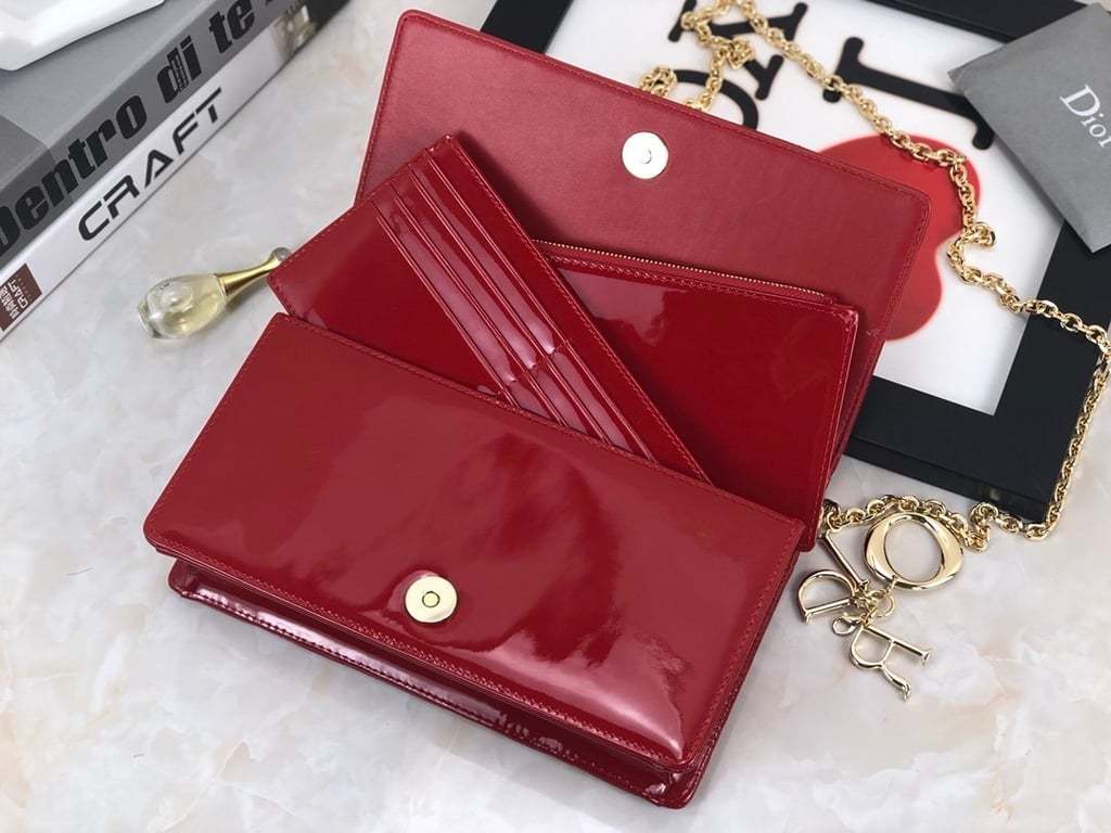 dir LADY POUCH CHERRY RED S0204OVRB_M323
