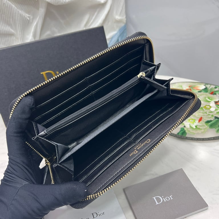 dir CARO VOYAGEUR WALLET BLACK 19CM S5038UWHC_M900